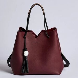 Burgundy Tote Bag PIXIE MOOD